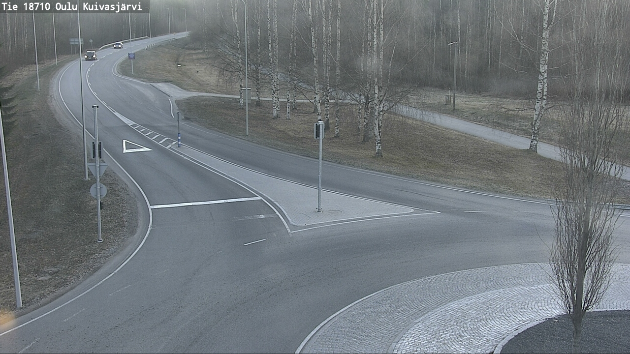 Weather Camera Image väg 18710 Oulu Kuivasjärvi, Oulu, Pohjois-Pohjanmaa
