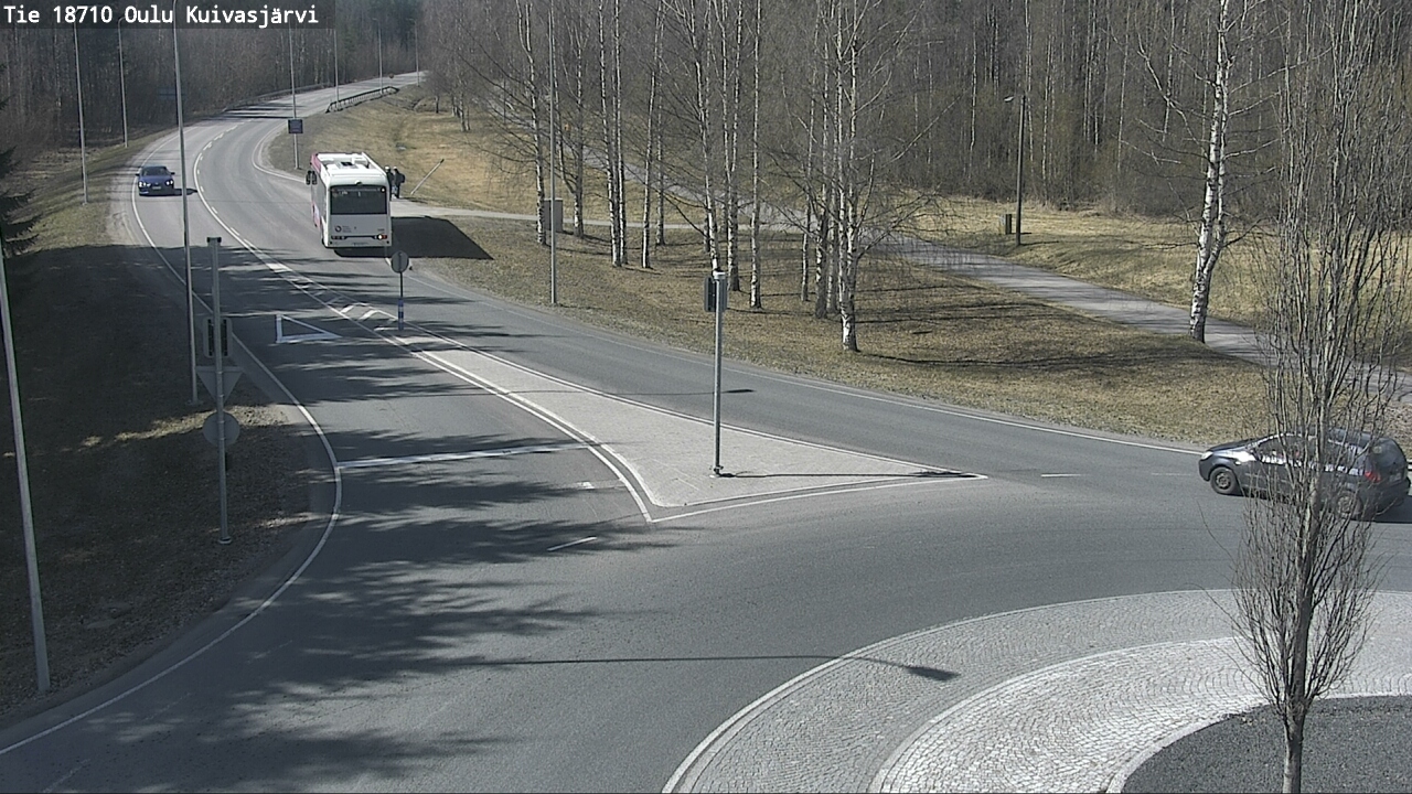 Weather Camera Image väg 18710 Oulu Kuivasjärvi, Oulu, Pohjois-Pohjanmaa