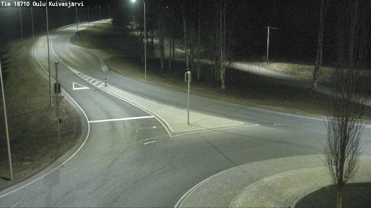 Weather Camera Image väg 18710 Oulu Kuivasjärvi, Oulu, Pohjois-Pohjanmaa