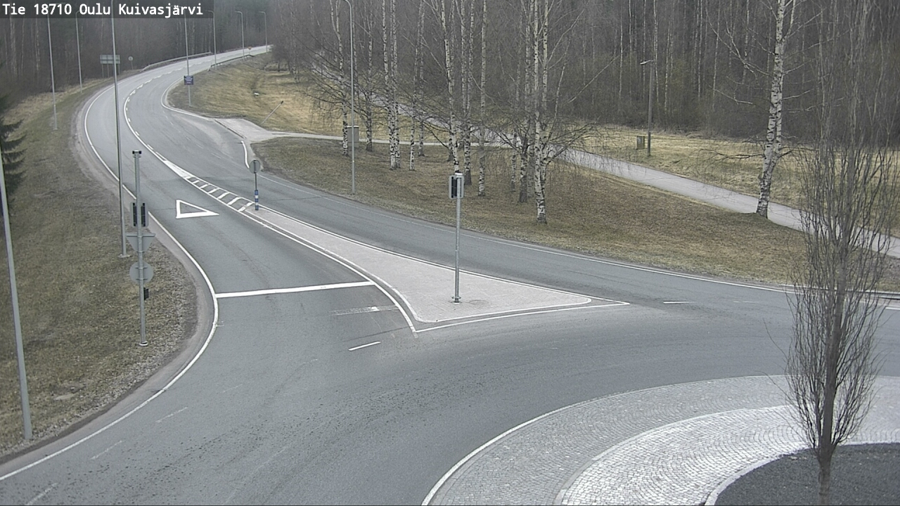 Weather Camera Image road 18710 Oulu Kuivasjärvi, Oulu, Pohjois-Pohjanmaa