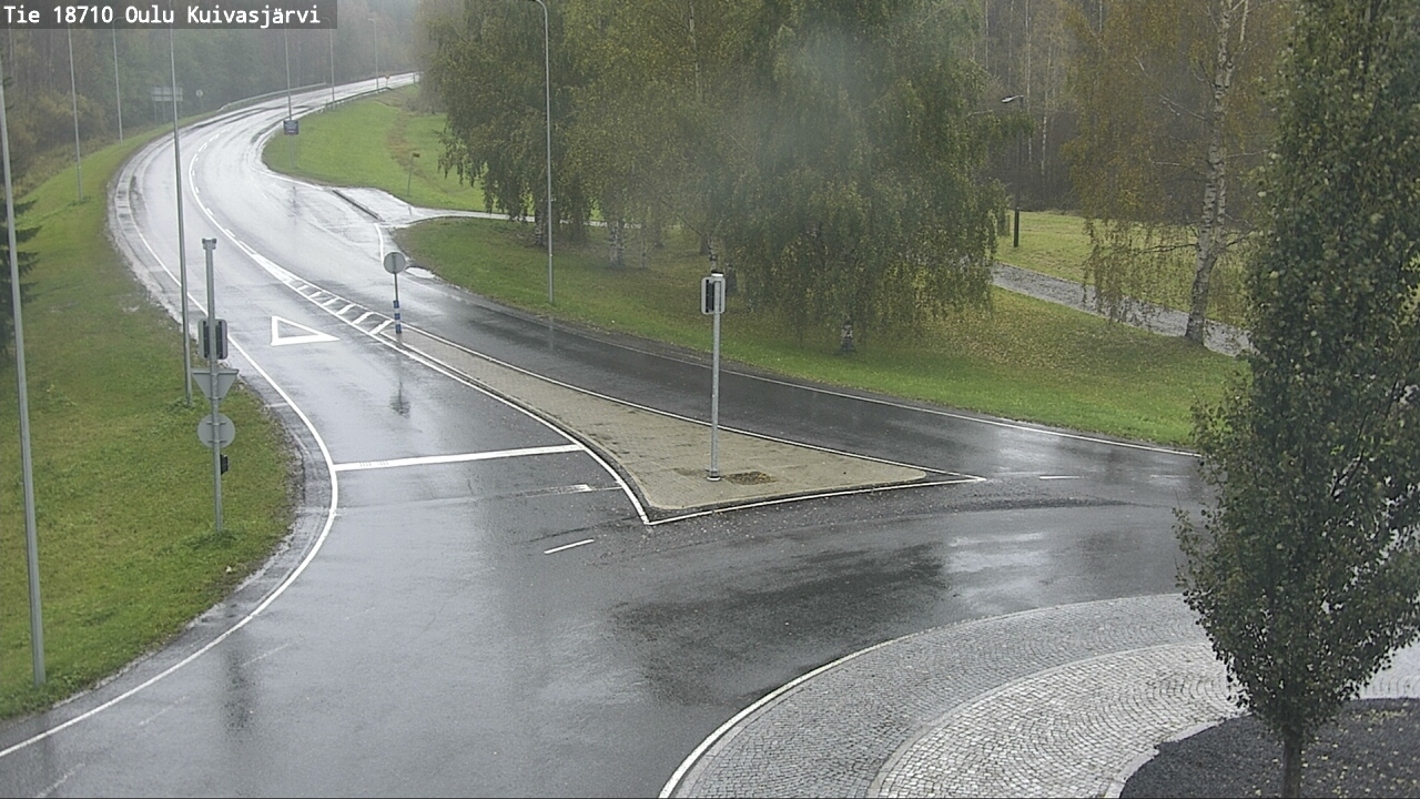 Weather Camera Image väg 18710 Oulu Kuivasjärvi, Oulu, Pohjois-Pohjanmaa