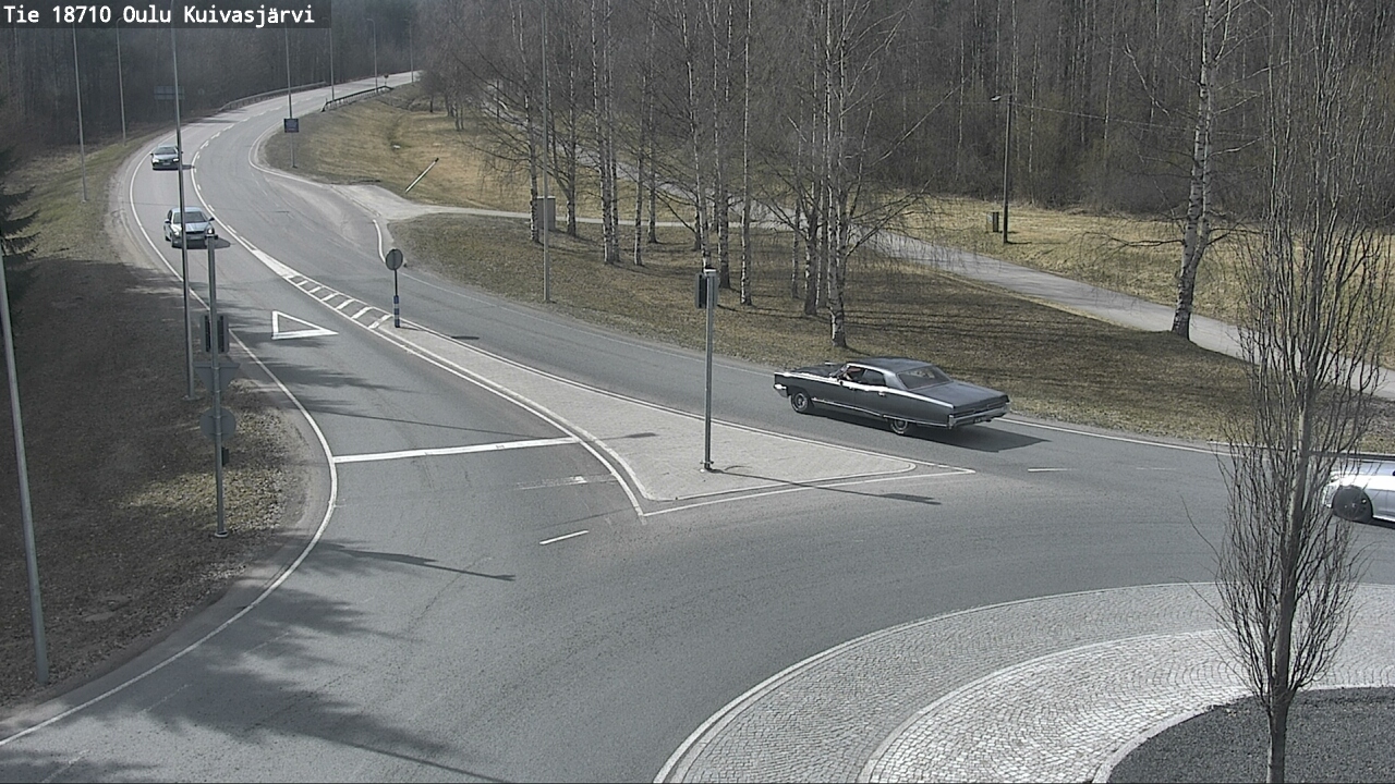 Weather Camera Image väg 18710 Oulu Kuivasjärvi, Oulu, Pohjois-Pohjanmaa