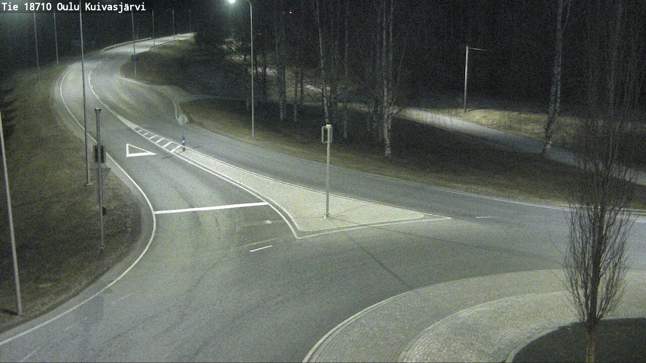 Weather Camera Image väg 18710 Oulu Kuivasjärvi, Oulu, Pohjois-Pohjanmaa