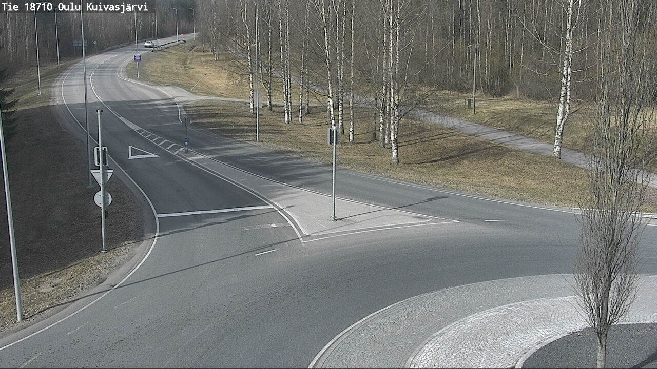 Weather Camera Image väg 18710 Oulu Kuivasjärvi, Oulu, Pohjois-Pohjanmaa