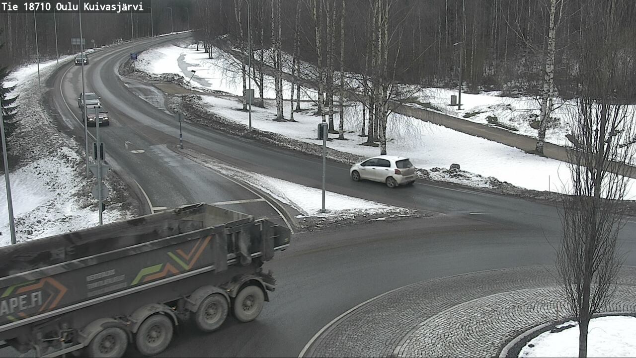 Weather Camera Image väg 18710 Oulu Kuivasjärvi, Oulu, Pohjois-Pohjanmaa