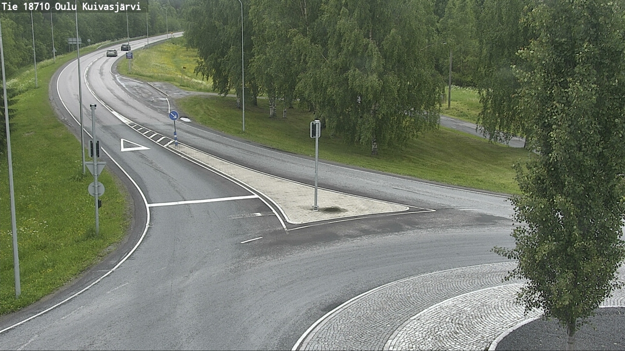 Weather Camera Image väg 18710 Oulu Kuivasjärvi, Oulu, Pohjois-Pohjanmaa