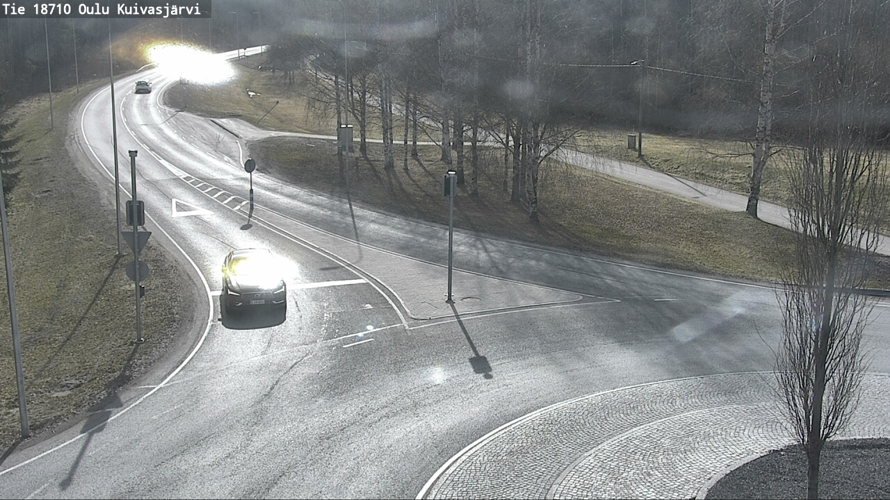 Weather Camera Image väg 18710 Oulu Kuivasjärvi, Oulu, Pohjois-Pohjanmaa