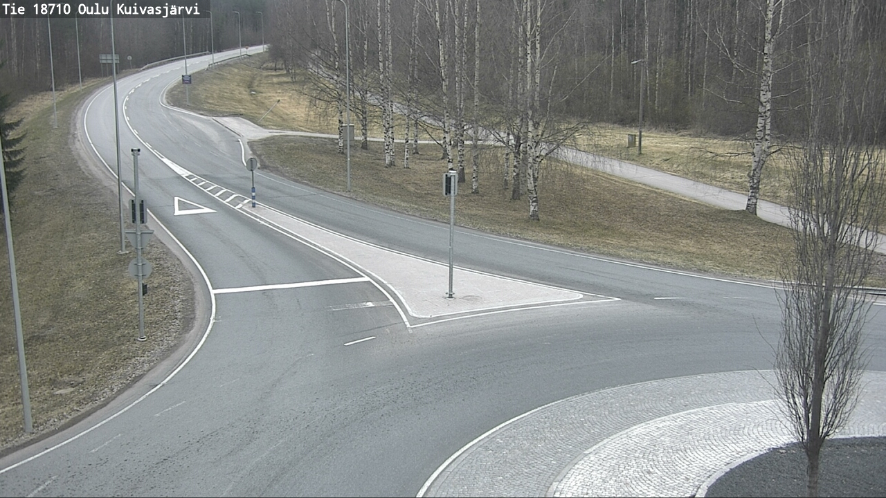 Weather Camera Image road 18710 Oulu Kuivasjärvi, Oulu, Pohjois-Pohjanmaa