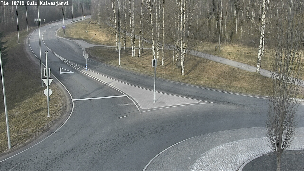 Weather Camera Image väg 18710 Oulu Kuivasjärvi, Oulu, Pohjois-Pohjanmaa