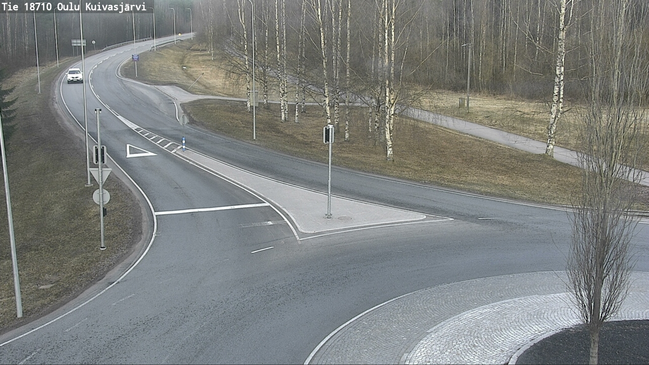 Weather Camera Image väg 18710 Oulu Kuivasjärvi, Oulu, Pohjois-Pohjanmaa