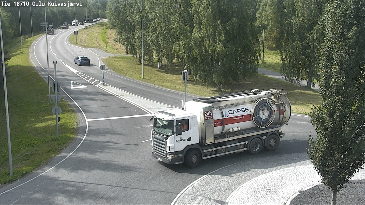 Weather Camera Image road 18710 Oulu Kuivasjärvi, Oulu, Pohjois-Pohjanmaa