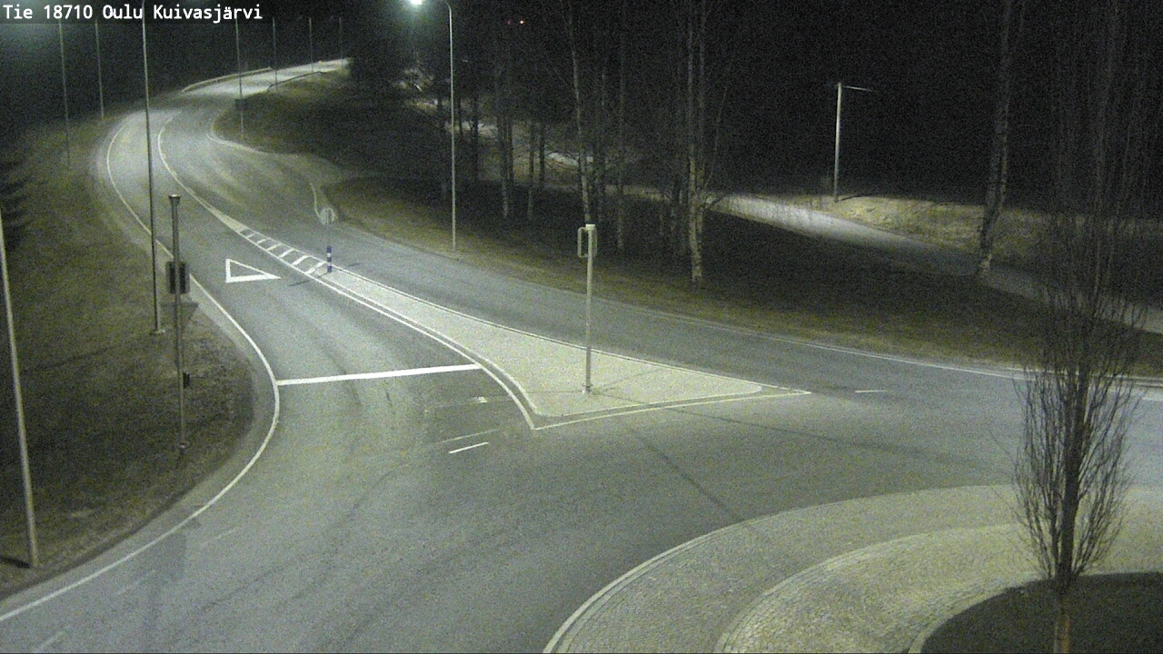 Weather Camera Image väg 18710 Oulu Kuivasjärvi, Oulu, Pohjois-Pohjanmaa