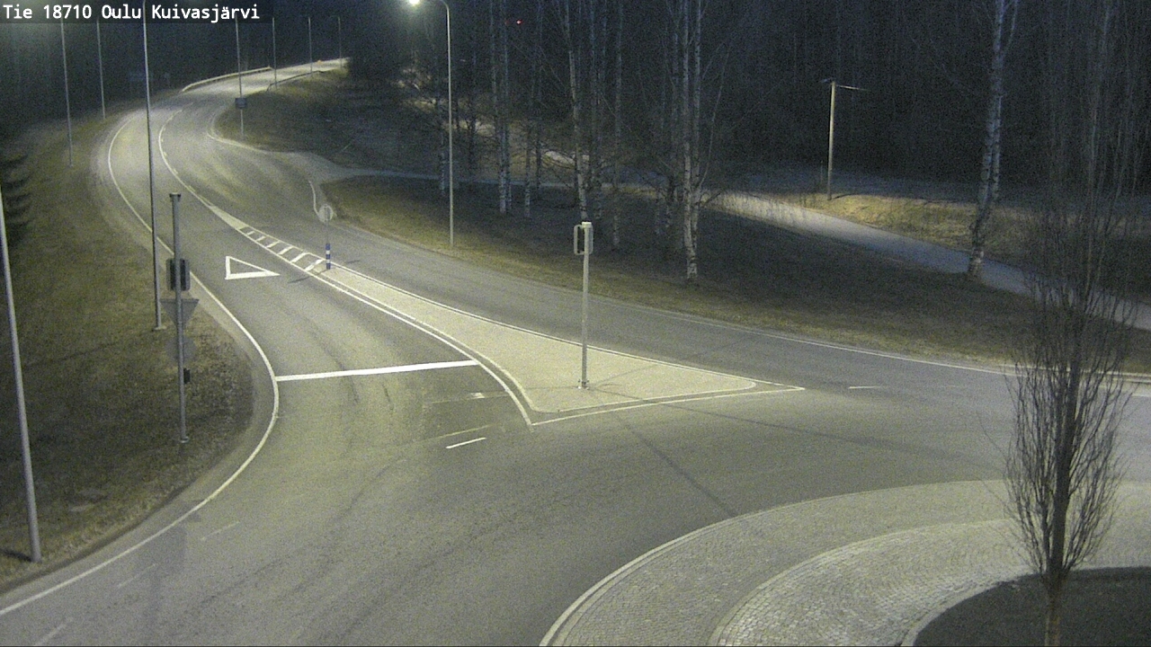 Weather Camera Image väg 18710 Oulu Kuivasjärvi, Oulu, Pohjois-Pohjanmaa