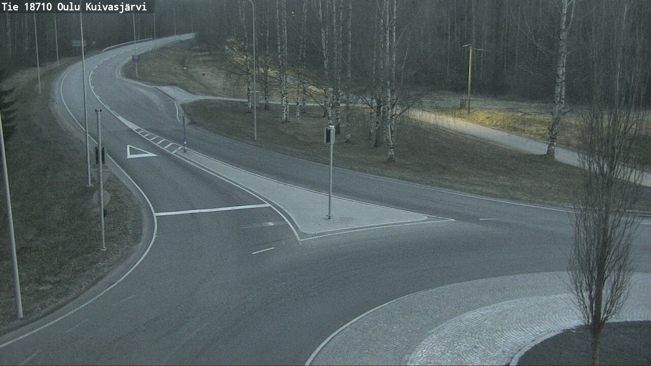 Weather Camera Image väg 18710 Oulu Kuivasjärvi, Oulu, Pohjois-Pohjanmaa