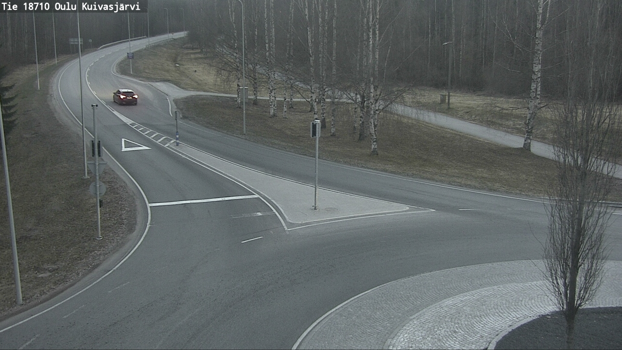 Weather Camera Image väg 18710 Oulu Kuivasjärvi, Oulu, Pohjois-Pohjanmaa