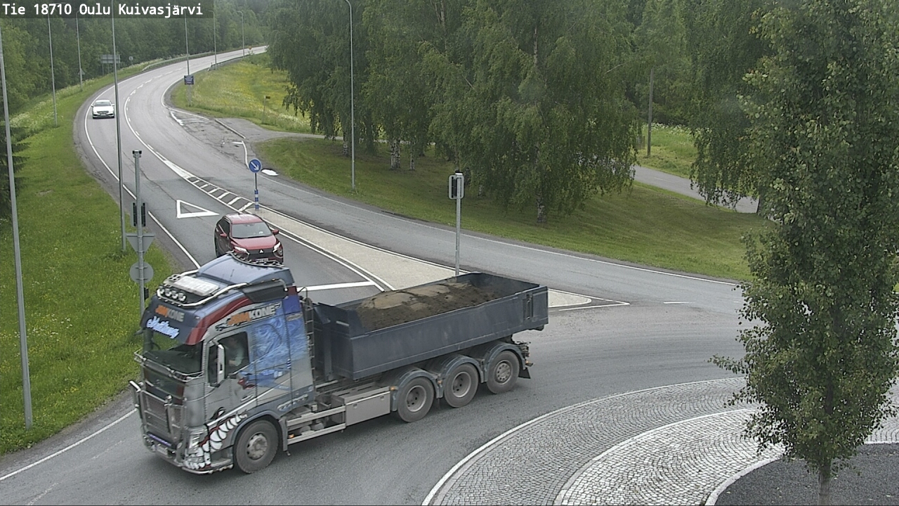 Weather Camera Image väg 18710 Oulu Kuivasjärvi, Oulu, Pohjois-Pohjanmaa