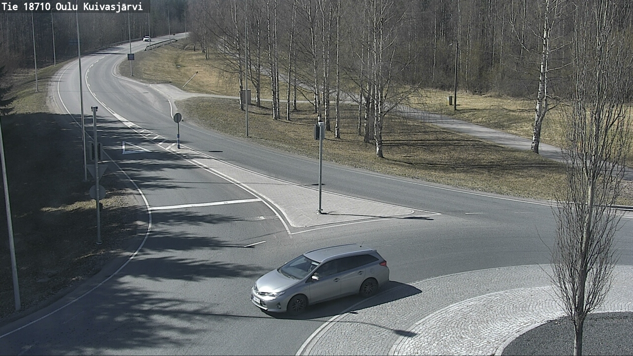 Weather Camera Image väg 18710 Oulu Kuivasjärvi, Oulu, Pohjois-Pohjanmaa