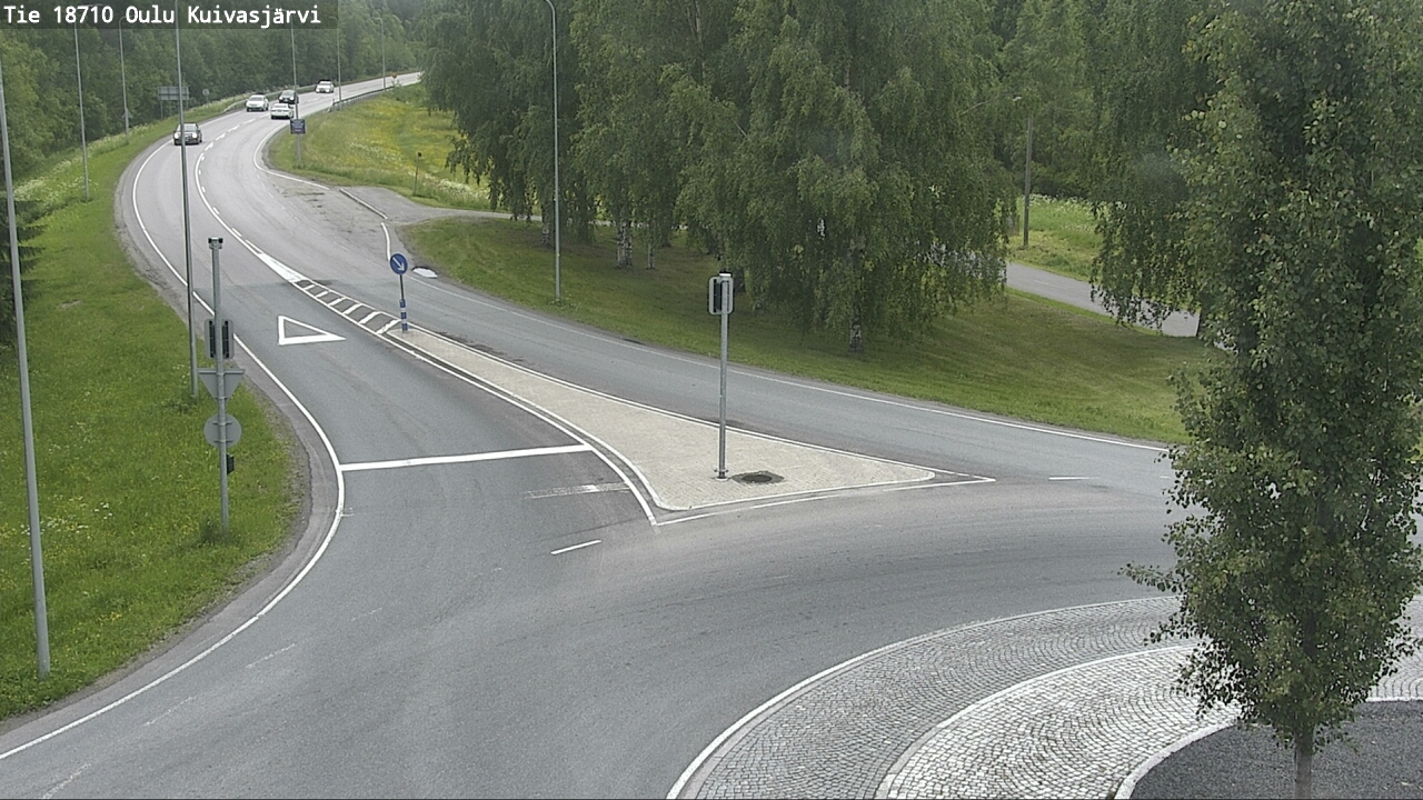 Weather Camera Image road 18710 Oulu Kuivasjärvi, Oulu, Pohjois-Pohjanmaa