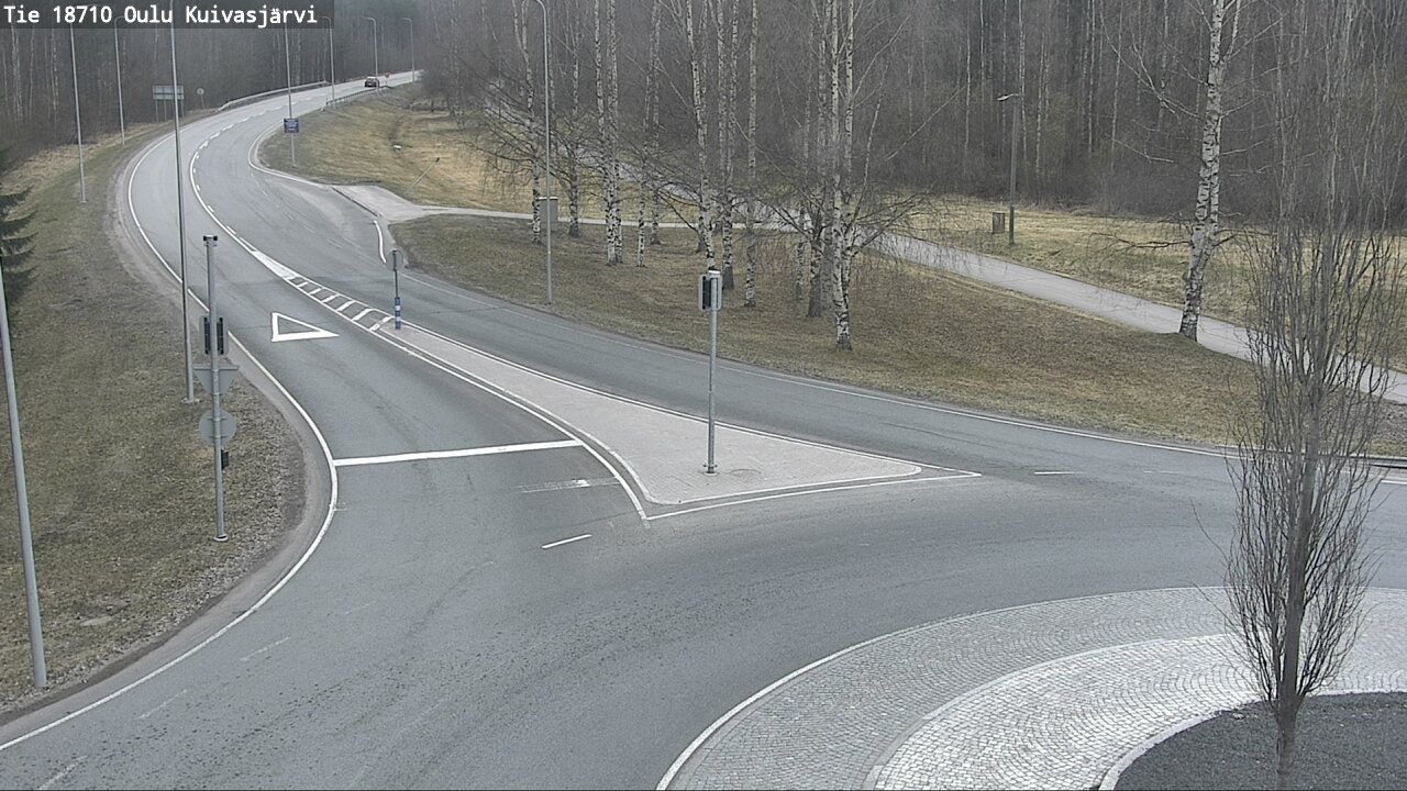 Weather Camera Image road 18710 Oulu Kuivasjärvi, Oulu, Pohjois-Pohjanmaa