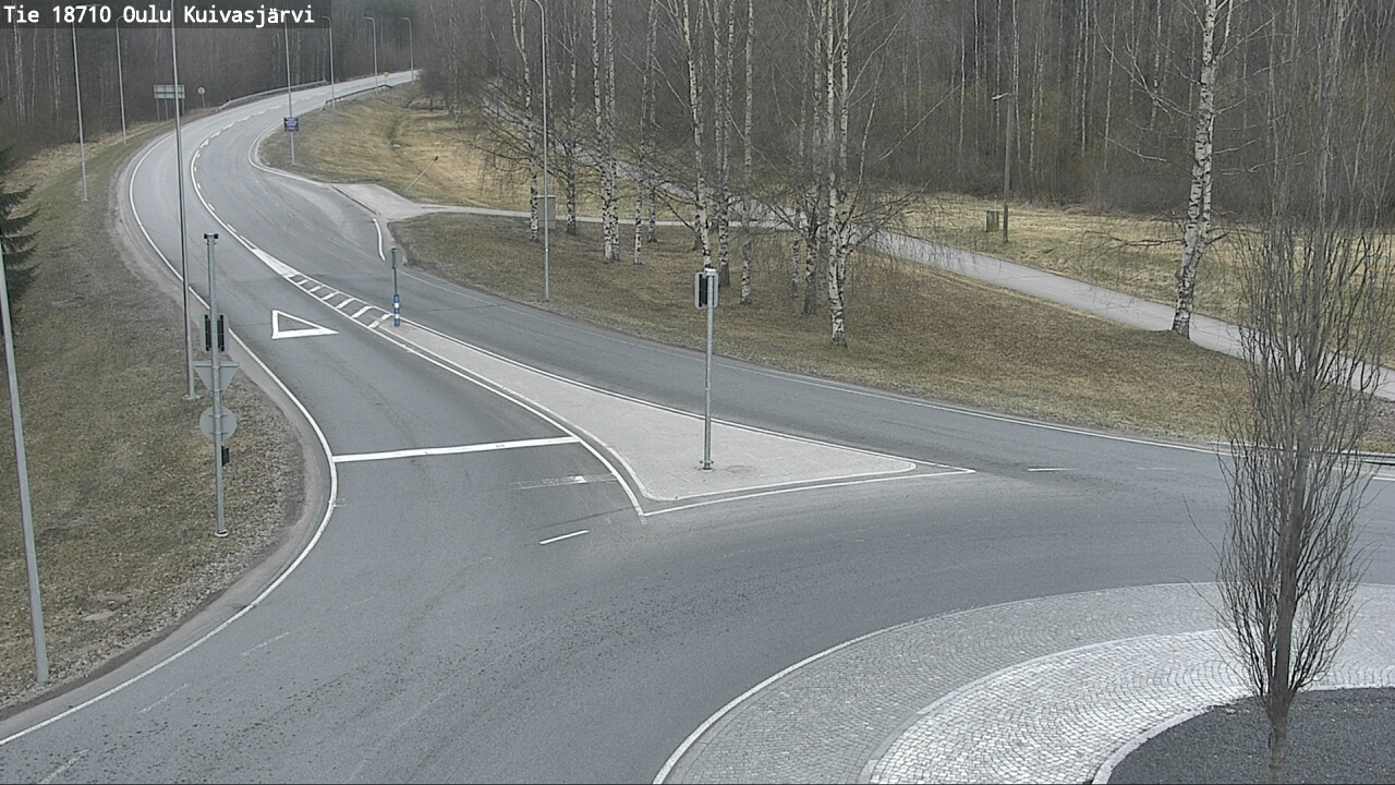 Weather Camera Image road 18710 Oulu Kuivasjärvi, Oulu, Pohjois-Pohjanmaa