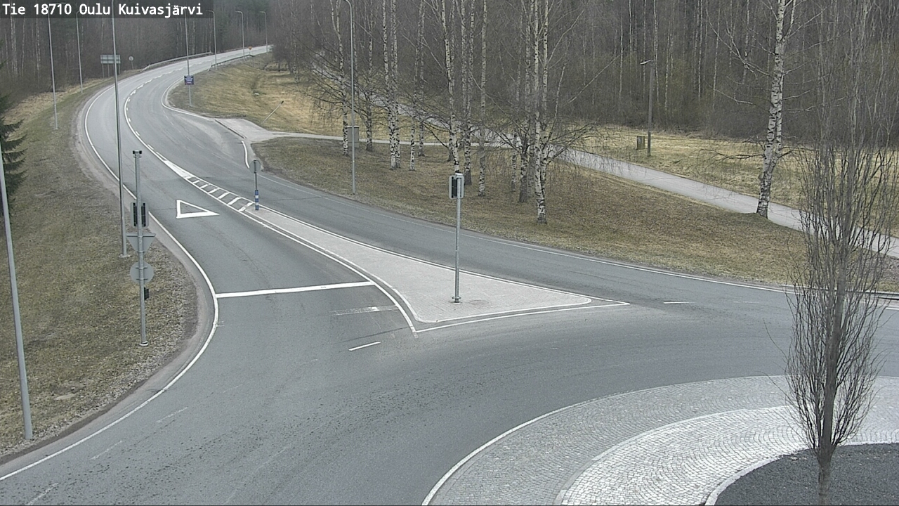 Weather Camera Image road 18710 Oulu Kuivasjärvi, Oulu, Pohjois-Pohjanmaa