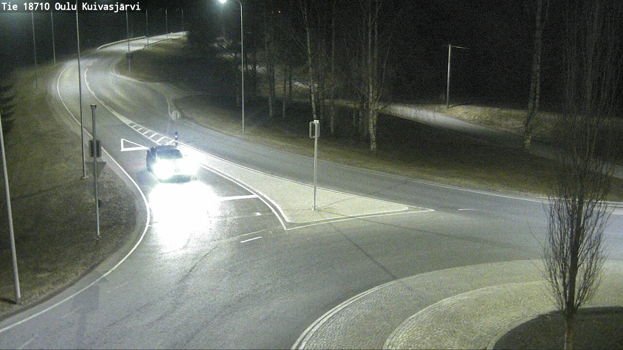Weather Camera Image väg 18710 Oulu Kuivasjärvi, Oulu, Pohjois-Pohjanmaa
