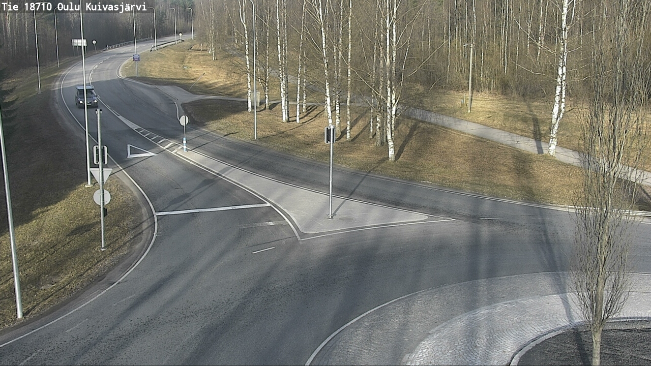 Weather Camera Image väg 18710 Oulu Kuivasjärvi, Oulu, Pohjois-Pohjanmaa