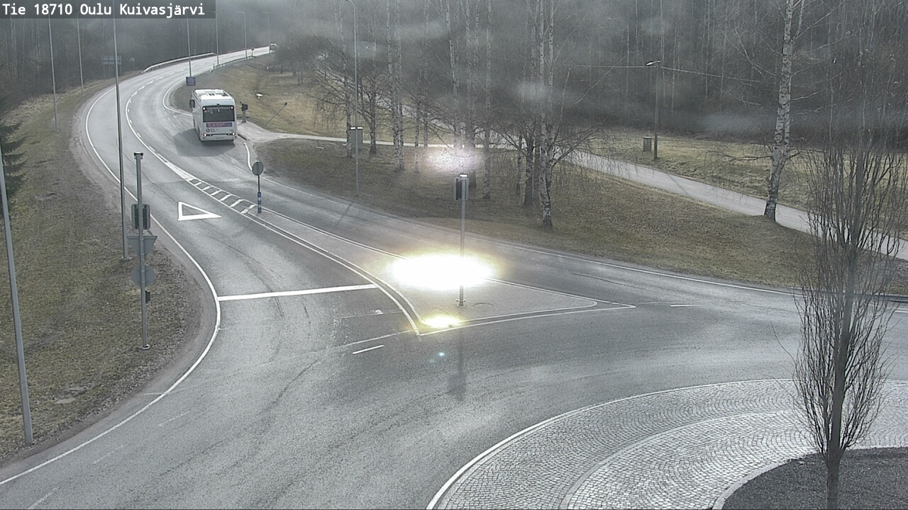 Weather Camera Image väg 18710 Oulu Kuivasjärvi, Oulu, Pohjois-Pohjanmaa