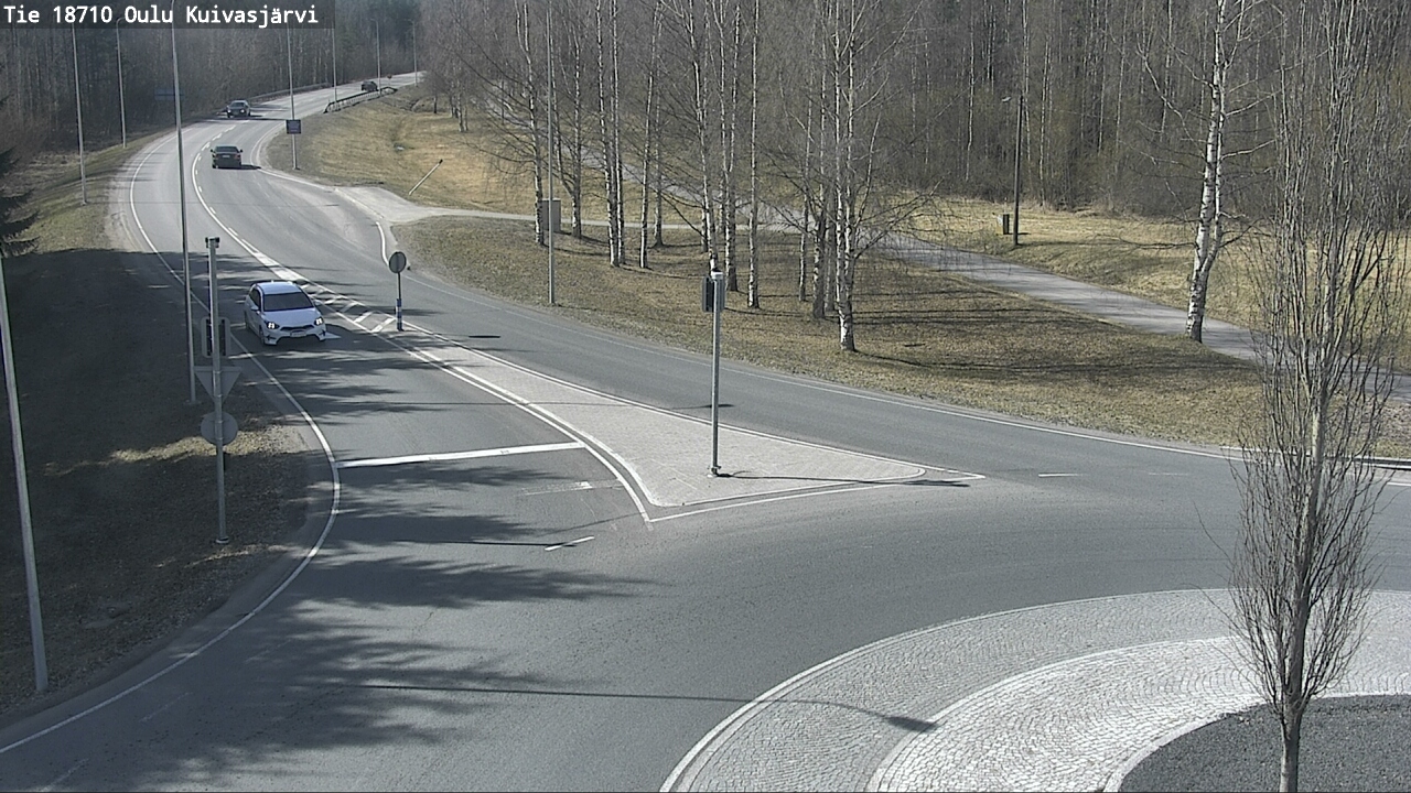 Weather Camera Image väg 18710 Oulu Kuivasjärvi, Oulu, Pohjois-Pohjanmaa