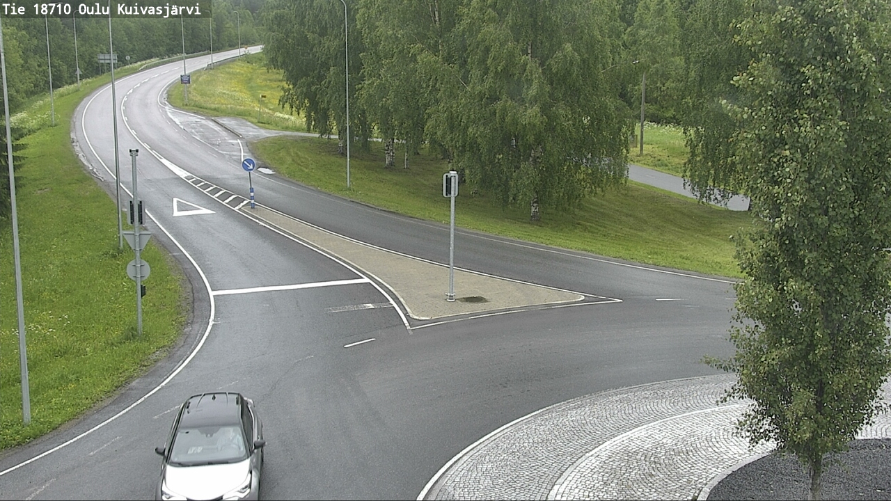 Weather Camera Image väg 18710 Oulu Kuivasjärvi, Oulu, Pohjois-Pohjanmaa