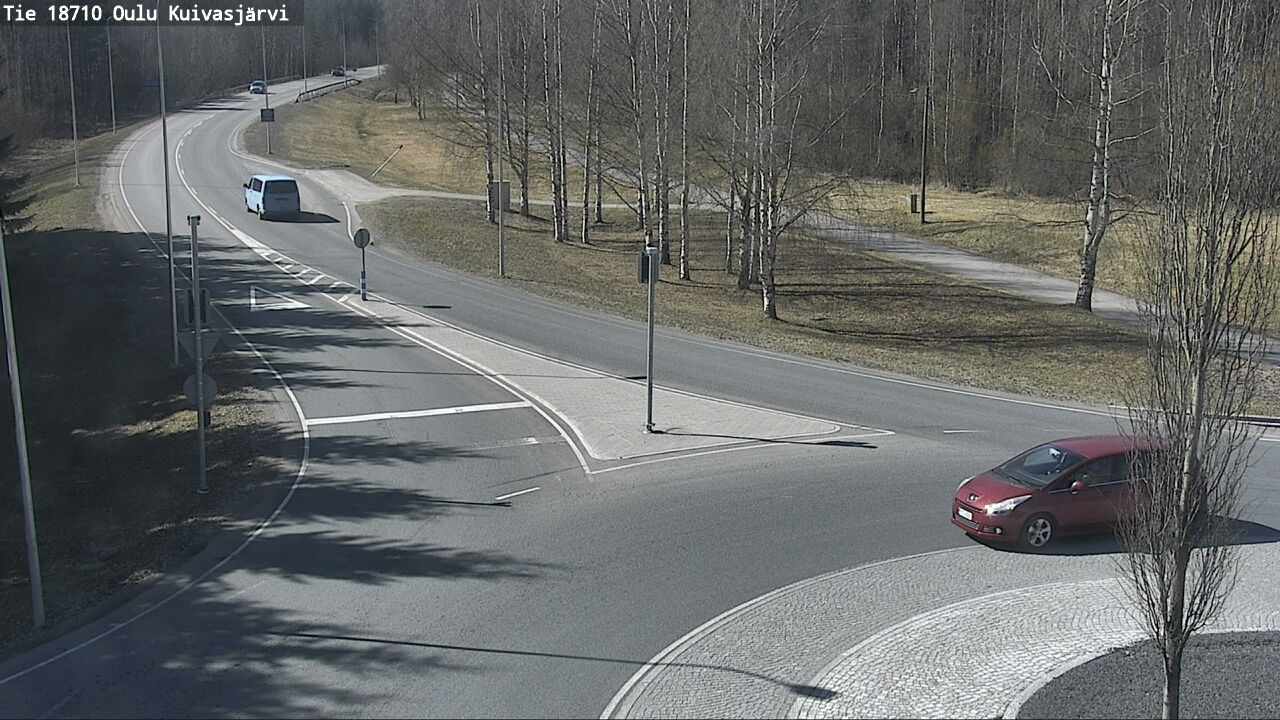 Weather Camera Image väg 18710 Oulu Kuivasjärvi, Oulu, Pohjois-Pohjanmaa