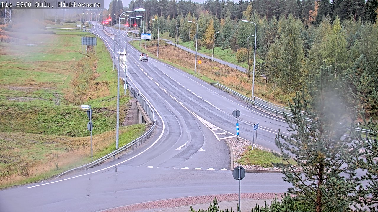 Weather Camera Image road 8300 Oulu Hiukkavaara, Oulu, Pohjois-Pohjanmaa