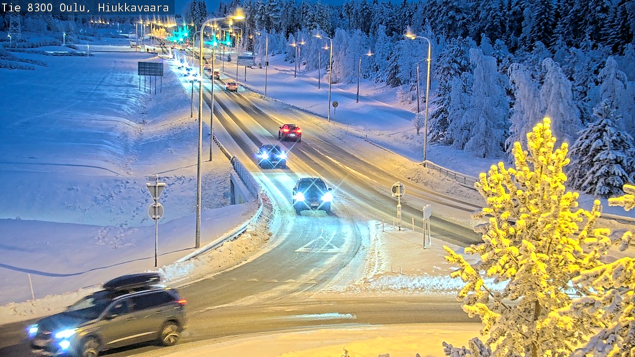Kelikamerat Kuva tie 8300 Oulu Hiukkavaara, Oulu, Pohjois-Pohjanmaa