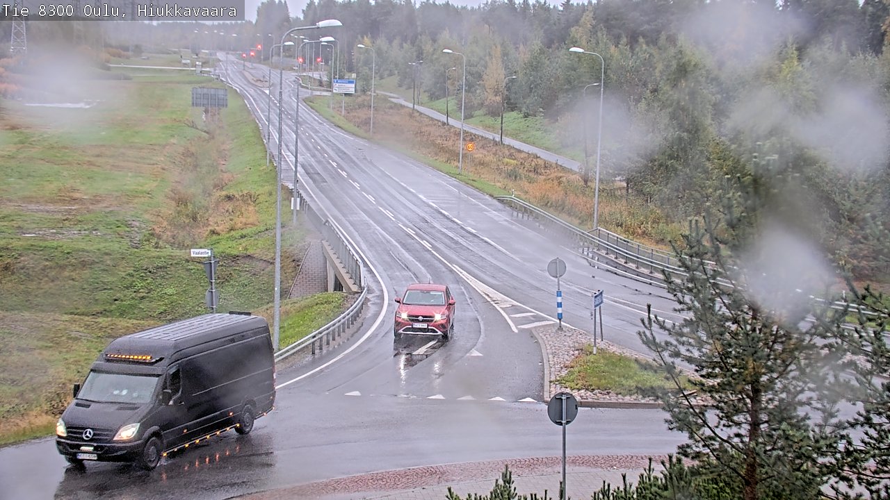 Weather Camera Image road 8300 Oulu Hiukkavaara, Oulu, Pohjois-Pohjanmaa