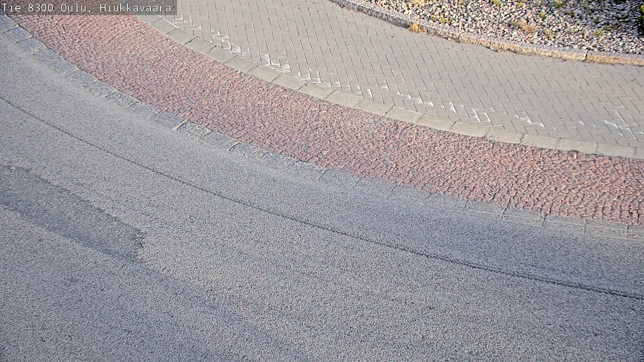 Weather Camera Image road 8300 Oulu Hiukkavaara, Oulu, Pohjois-Pohjanmaa
