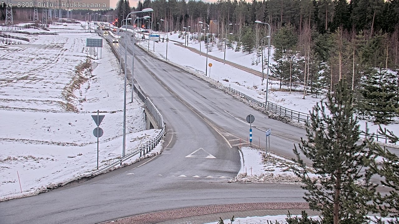 Kelikamerat Kuva tie 8300 Oulu Hiukkavaara, Oulu, Pohjois-Pohjanmaa