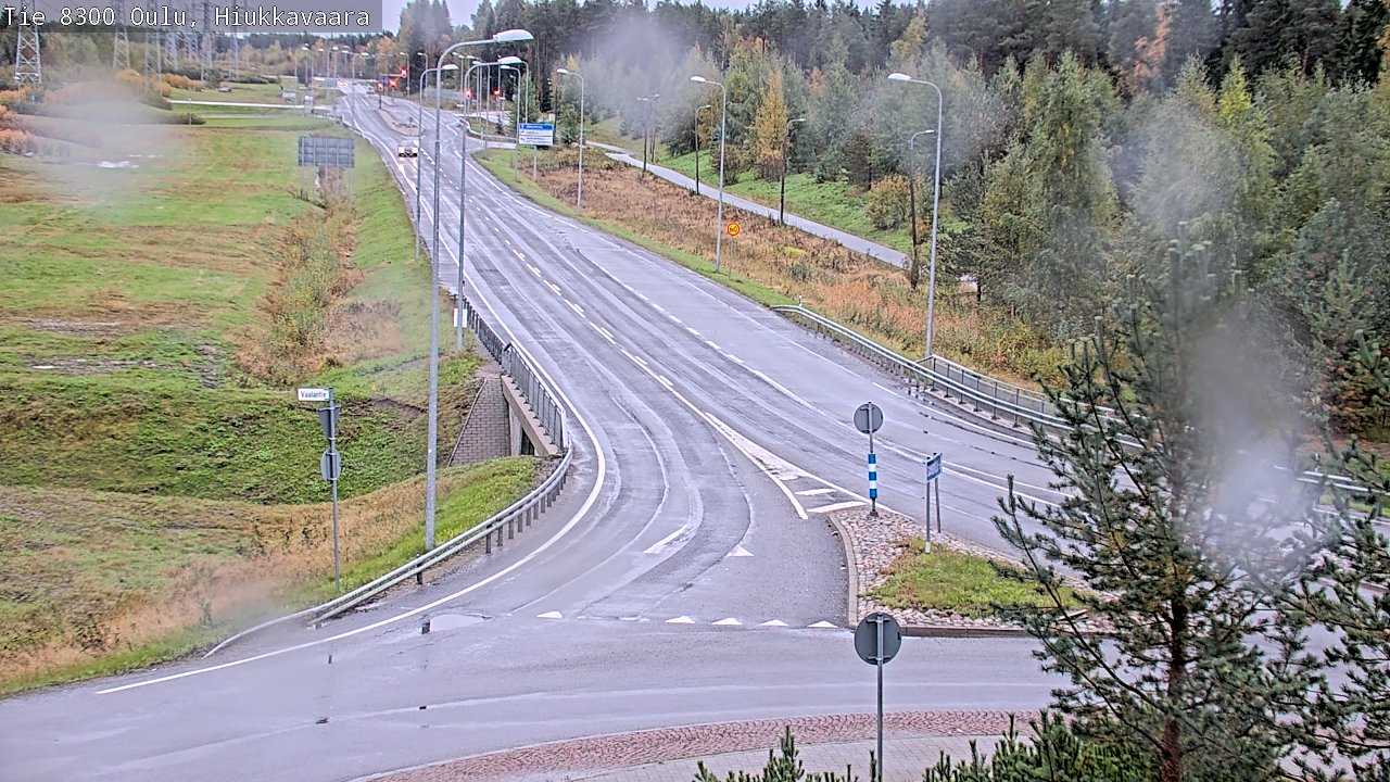 Weather Camera Image road 8300 Oulu Hiukkavaara, Oulu, Pohjois-Pohjanmaa