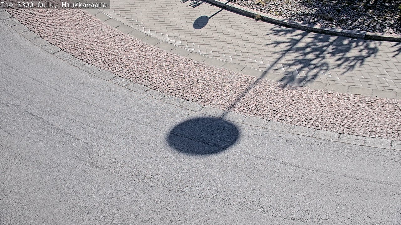 Weather Camera Image road 8300 Oulu Hiukkavaara, Oulu, Pohjois-Pohjanmaa