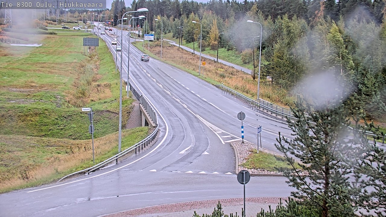 Weather Camera Image road 8300 Oulu Hiukkavaara, Oulu, Pohjois-Pohjanmaa