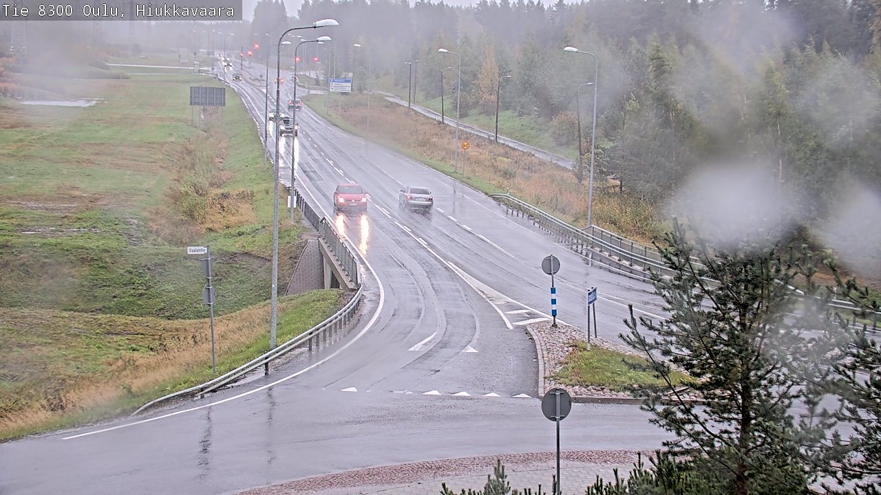 Weather Camera Image road 8300 Oulu Hiukkavaara, Oulu, Pohjois-Pohjanmaa
