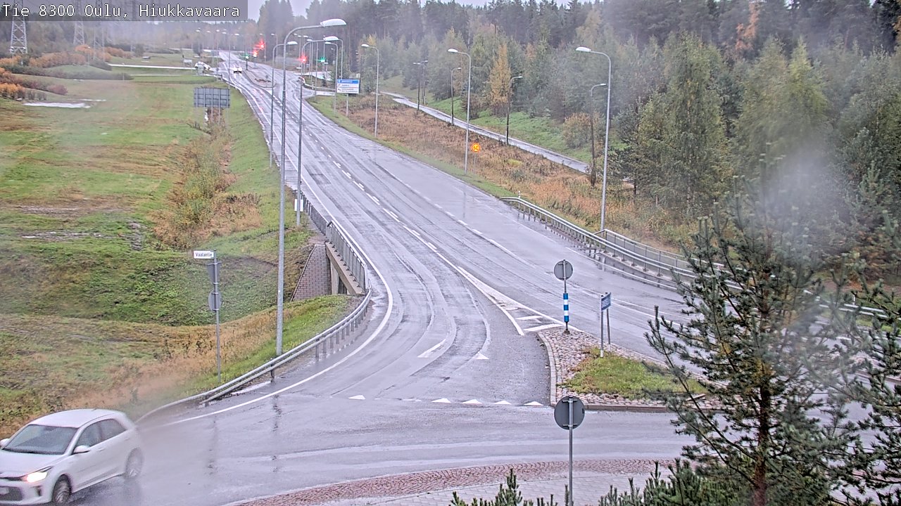 Weather Camera Image road 8300 Oulu Hiukkavaara, Oulu, Pohjois-Pohjanmaa