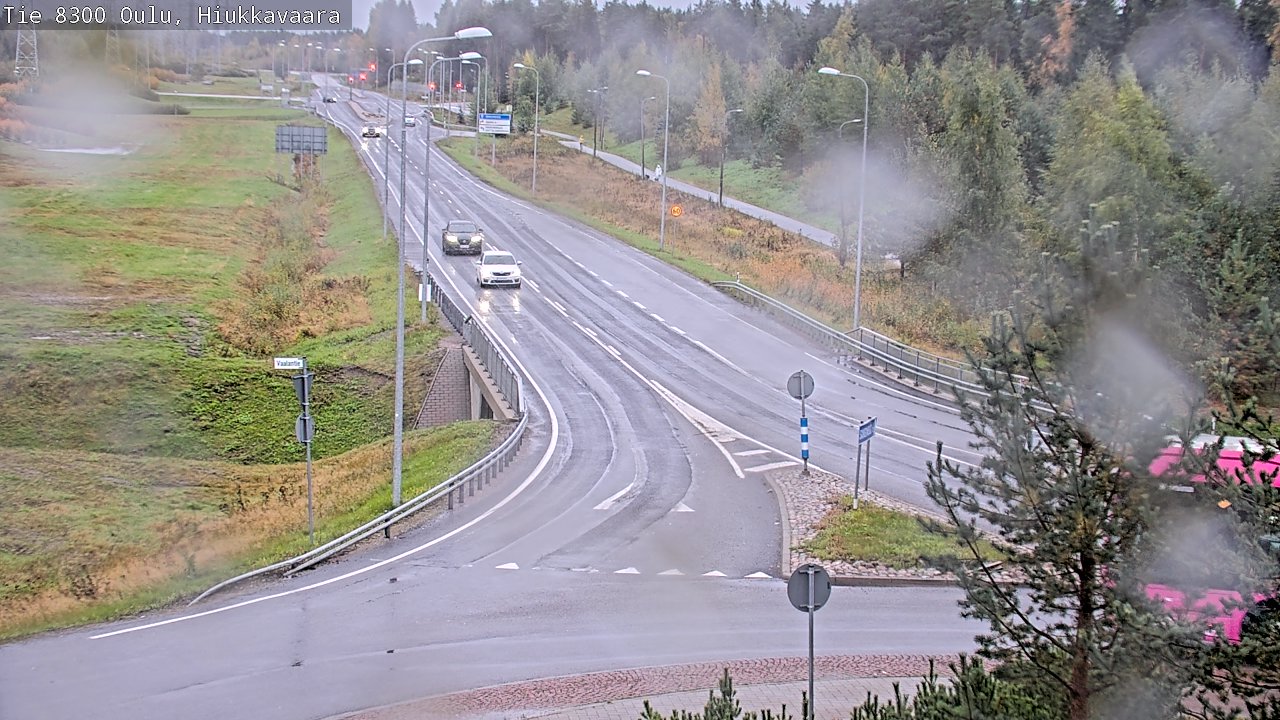 Weather Camera Image road 8300 Oulu Hiukkavaara, Oulu, Pohjois-Pohjanmaa