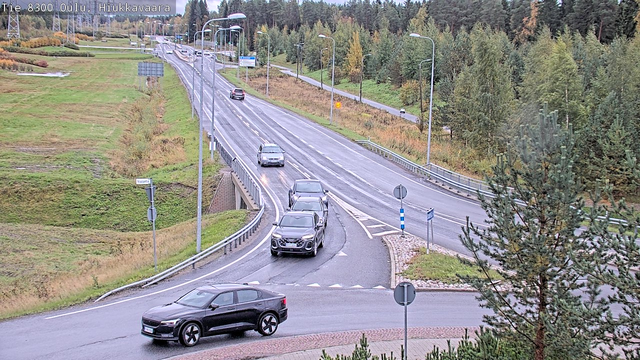 Weather Camera Image road 8300 Oulu Hiukkavaara, Oulu, Pohjois-Pohjanmaa