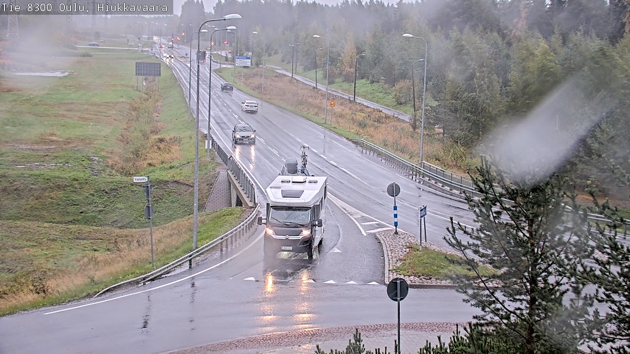 Weather Camera Image road 8300 Oulu Hiukkavaara, Oulu, Pohjois-Pohjanmaa