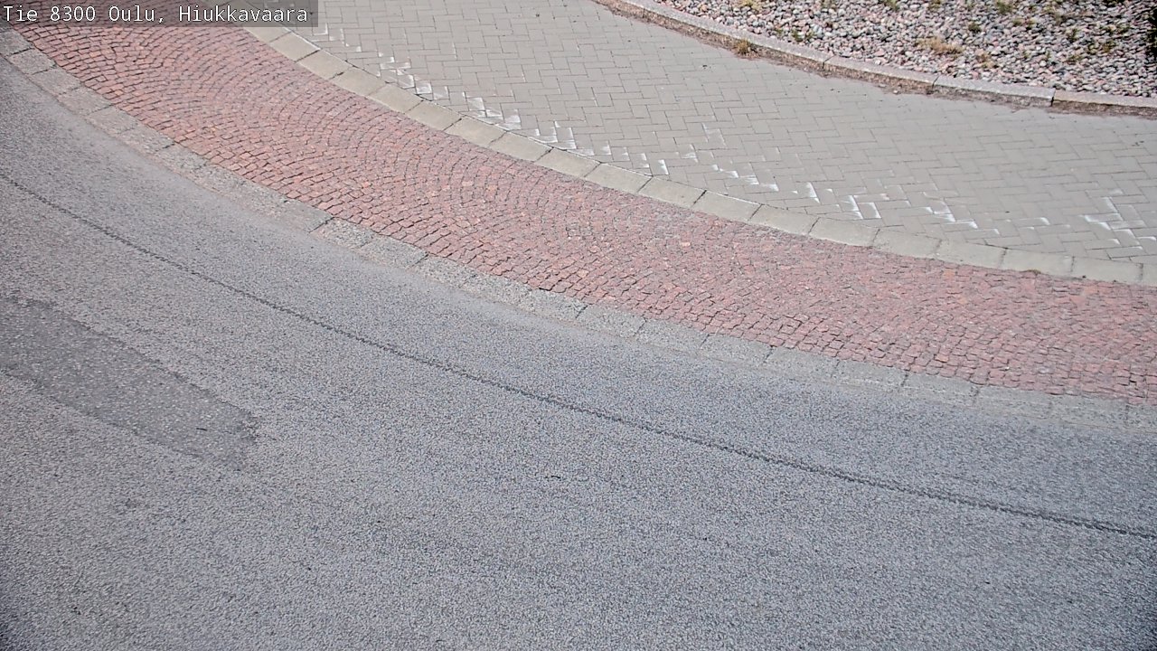 Weather Camera Image väg 8300 Oulu Hiukkavaara, Oulu, Pohjois-Pohjanmaa