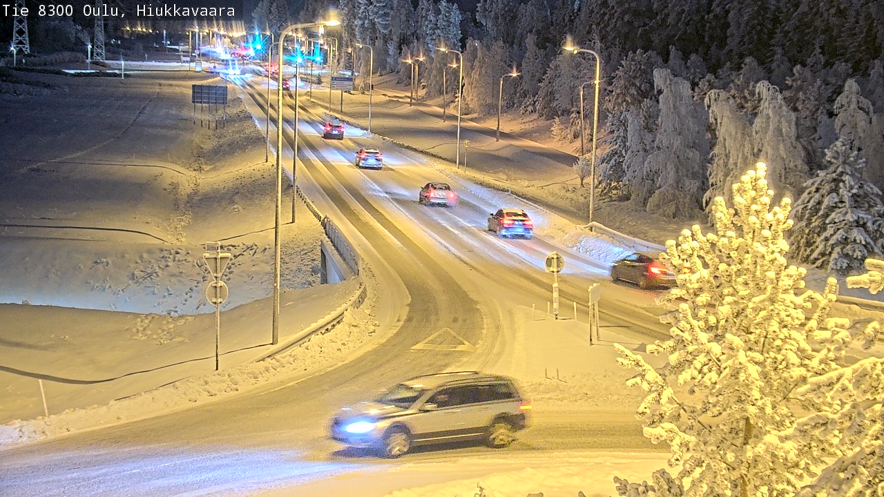 Weather Camera Image road 8300 Oulu Hiukkavaara, Oulu, Pohjois-Pohjanmaa