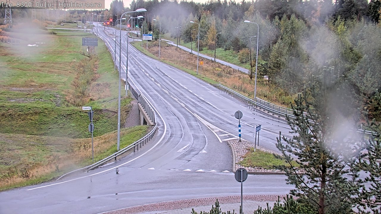 Weather Camera Image road 8300 Oulu Hiukkavaara, Oulu, Pohjois-Pohjanmaa