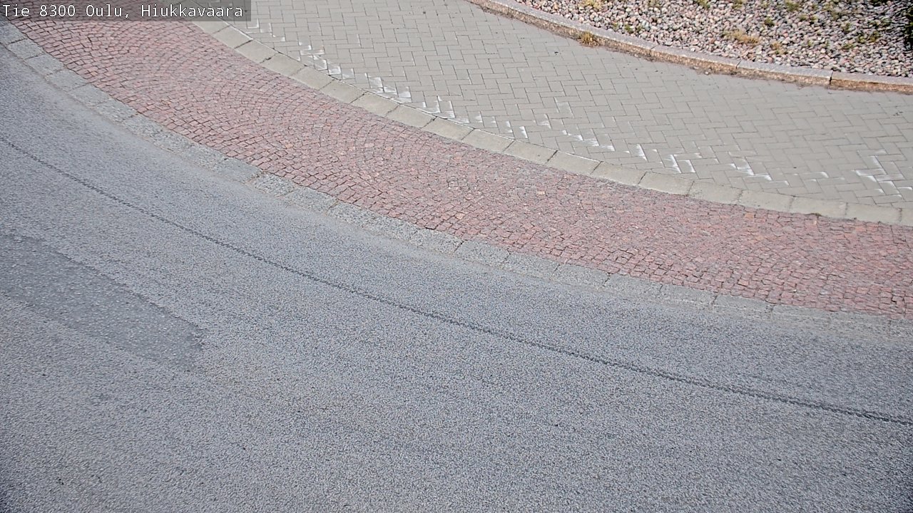 Weather Camera Image väg 8300 Oulu Hiukkavaara, Oulu, Pohjois-Pohjanmaa