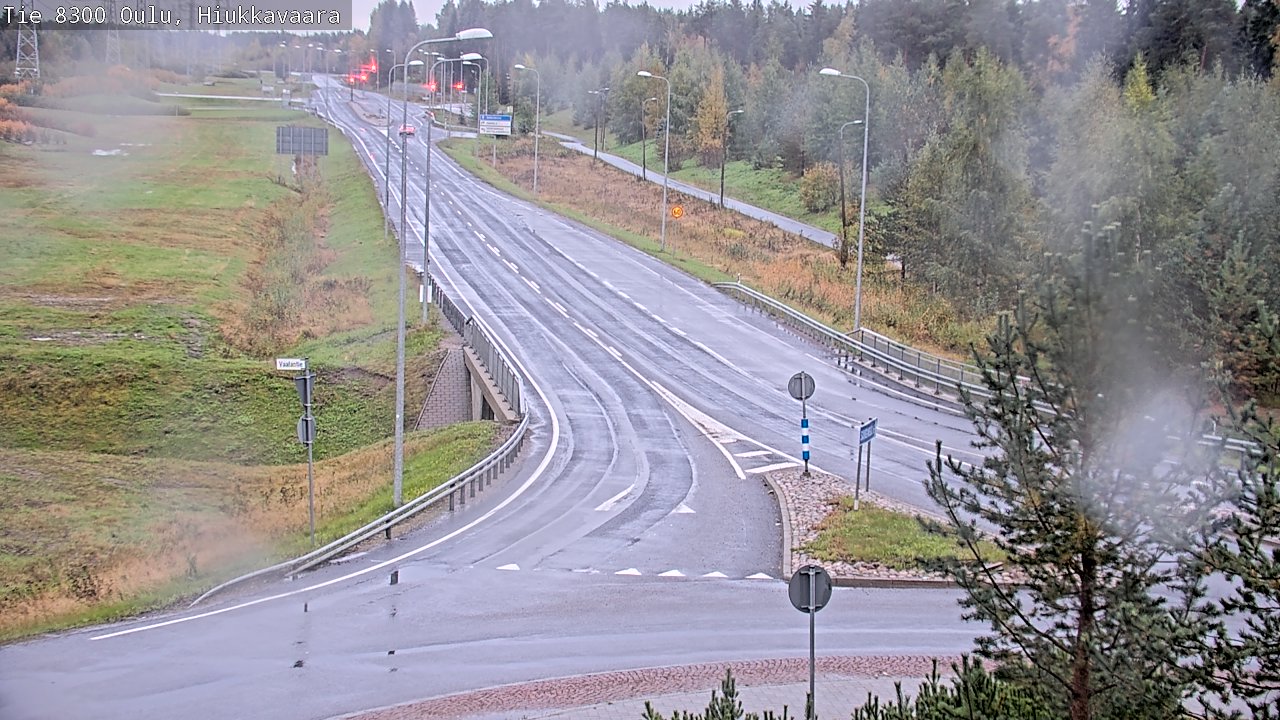 Weather Camera Image road 8300 Oulu Hiukkavaara, Oulu, Pohjois-Pohjanmaa
