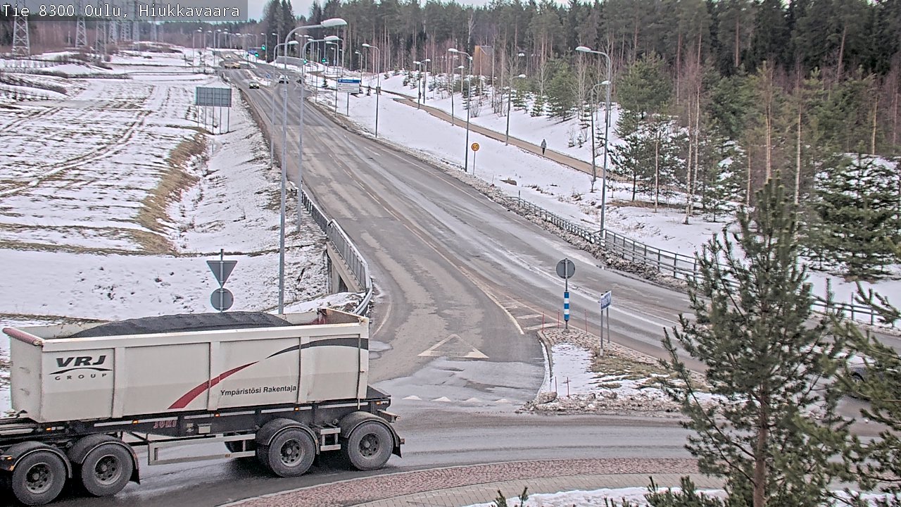 Weather Camera Image väg 8300 Oulu Hiukkavaara, Oulu, Pohjois-Pohjanmaa